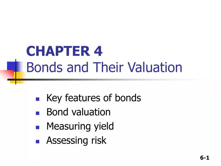 chapter 4 bonds and their valuation