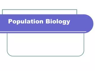 Population Biology