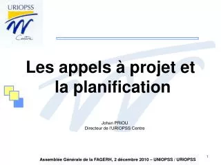 les appels projet et la planification