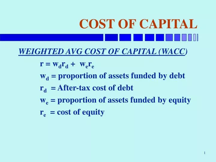 cost of capital