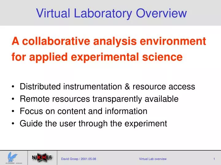 virtual laboratory overview