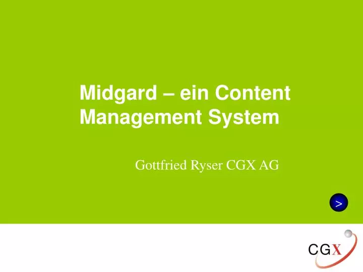 midgard ein content management system