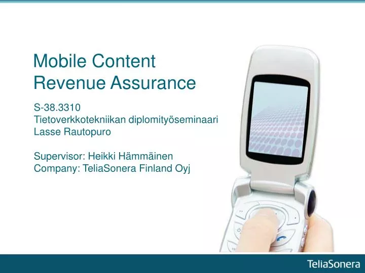 mobile content revenue assurance
