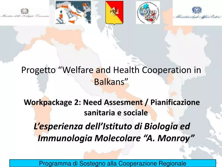 progetto welfare and health cooperation in balkans