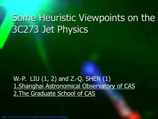 Some Heuristic Viewpoints on the 3C273 Jet Physics