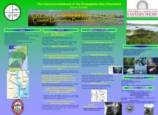 The Interconnectedness of the Chesapeake Bay Watershed Karen Sondak