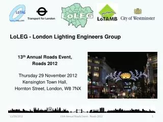 LoLEG - London Lighting Engineers Group