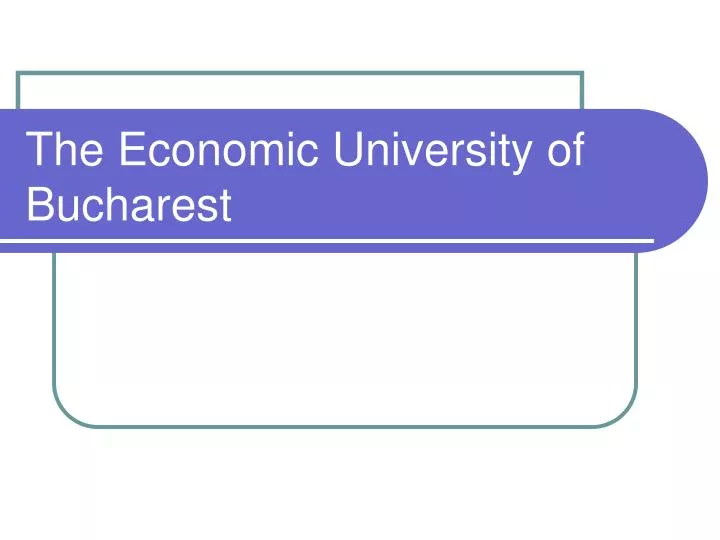 the economic university of bucharest