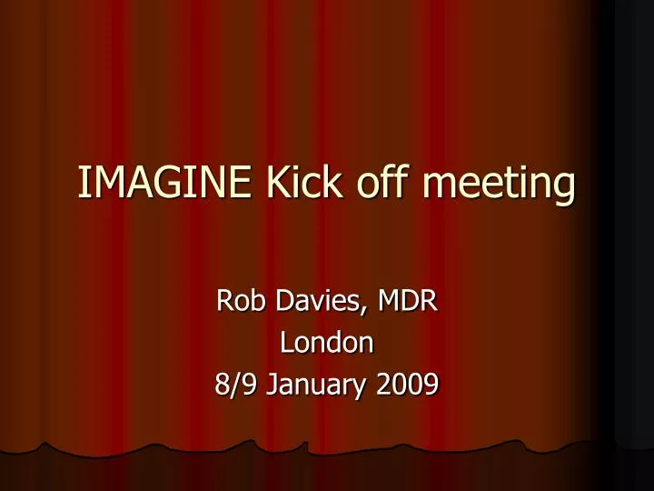 imagine kick off meeting