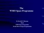 The WMO Space Programme - slide 1