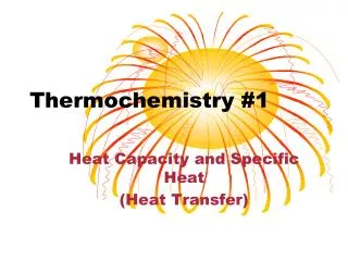 Thermochemistry #1