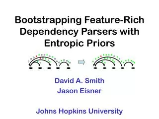 Bootstrapping Feature-Rich Dependency Parsers with Entropic Priors