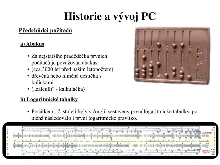 historie a v voj pc