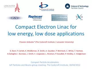 Compact Electron Linac for low energy, low dose applications