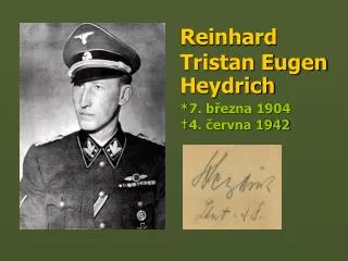 reinhard tristan eugen heydrich