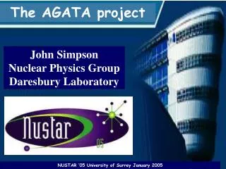 John Simpson Nuclear Physics Group Daresbury Laboratory