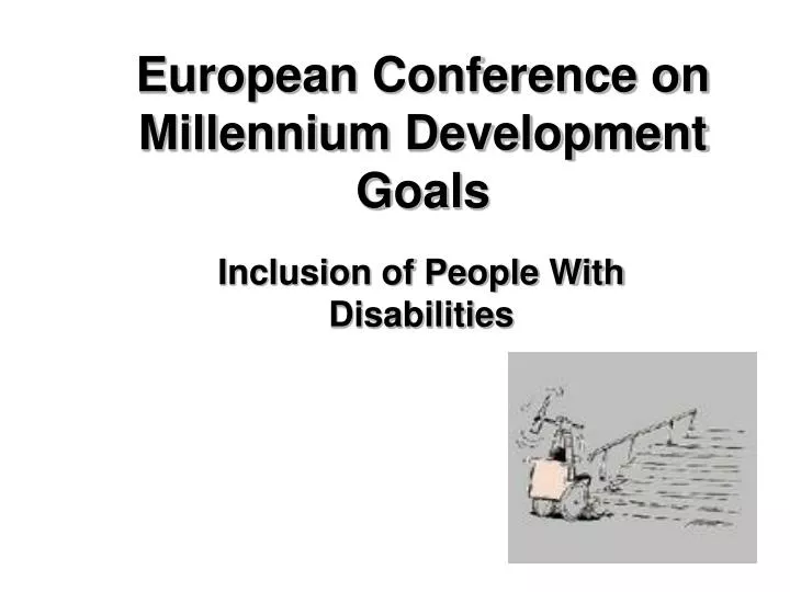 european conference on millennium development goals