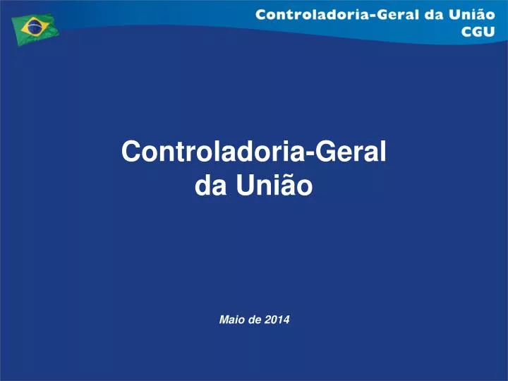 controladoria geral da uni o