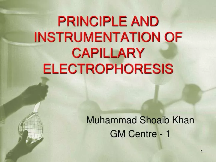 principle and instrumentation of capillary electrophoresis