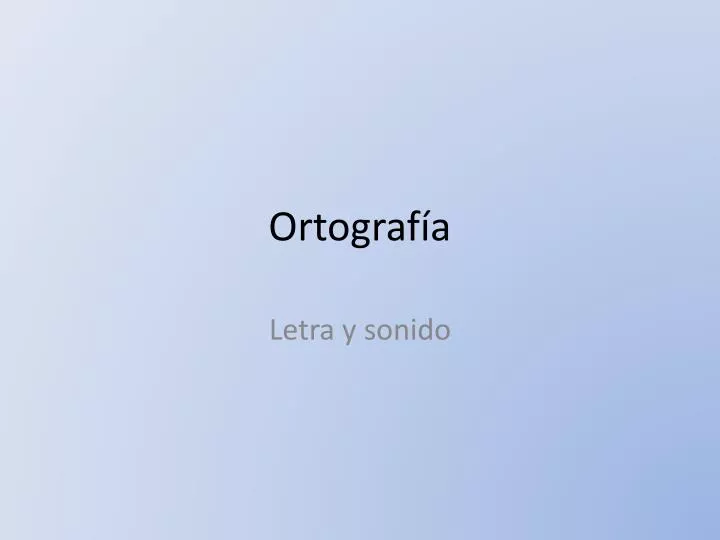 ortograf a