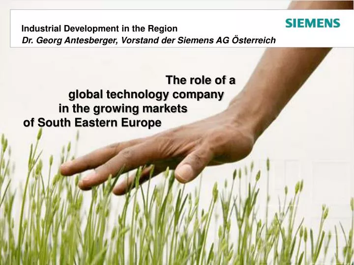 the role of a global technology company in the growing markets of south eastern europe