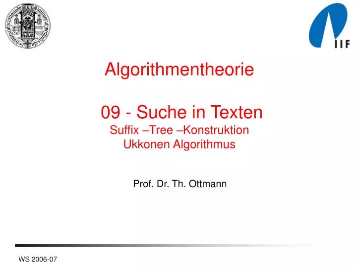 prof dr th ottmann