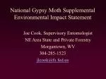 National Gypsy Moth Supplemental Environmental Impact Statement - slide 1