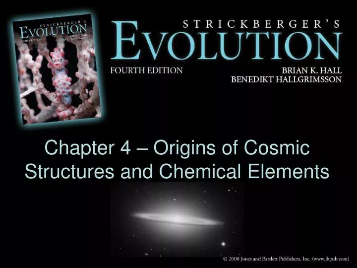 chapter 4 origins of cosmic structures and chemical elements