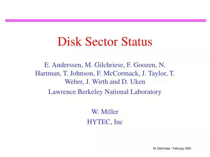 disk sector status