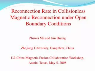 Reconnection Rate in Collisionless Magnetic Reconnection under Open Boundary Conditions
