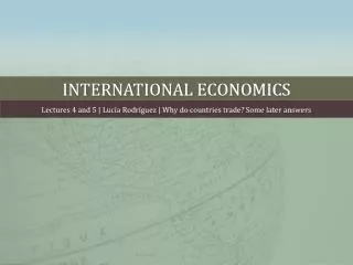 international economics