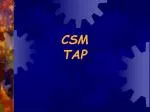 CSM TAP - slide 1