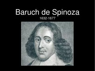 baruch de spinoza