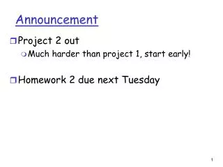 announcement