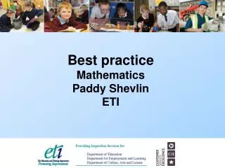 Best practice Mathematics Paddy Shevlin ETI