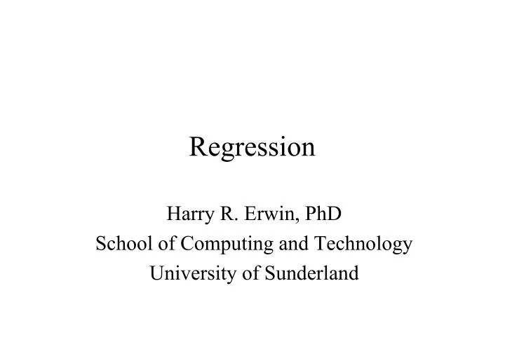 regression