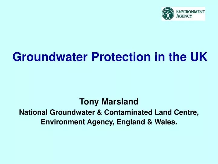 groundwater protection in the uk
