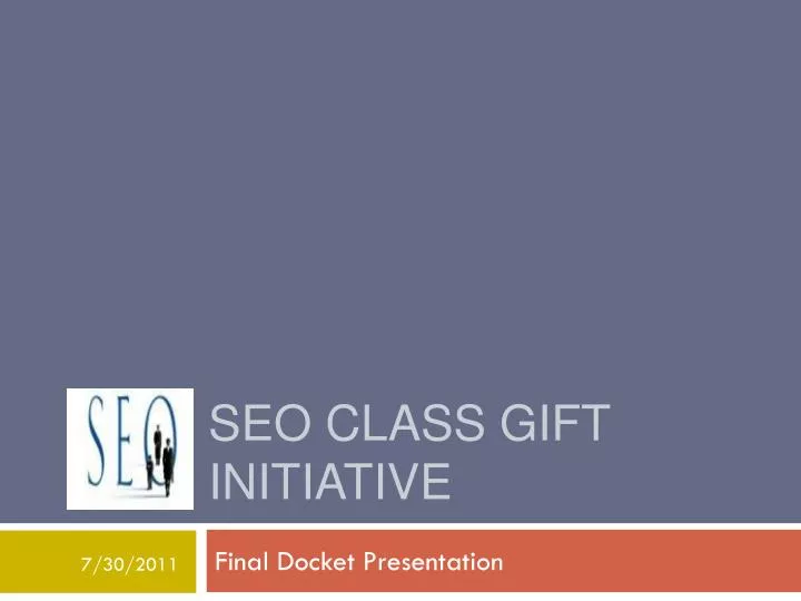 seo class gift initiative