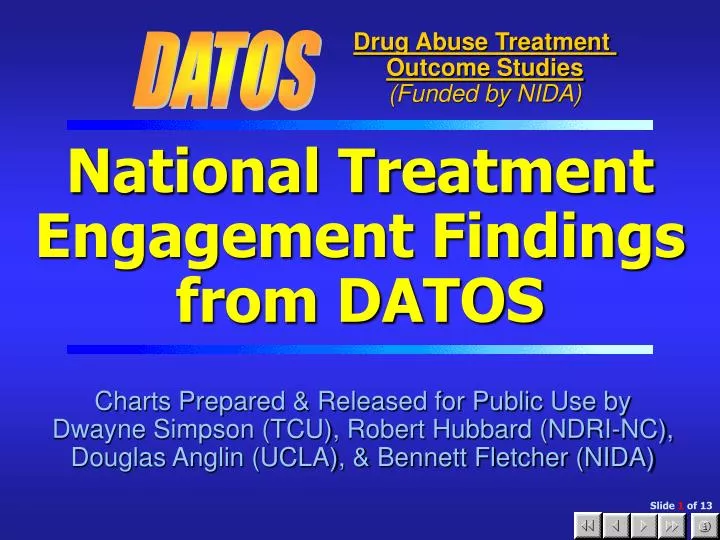 national treatment engagement findings from datos