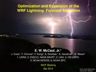 Optimization and Expansion of the WRF Lightning Forecast Algorithm