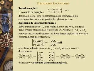 transforma o conforme