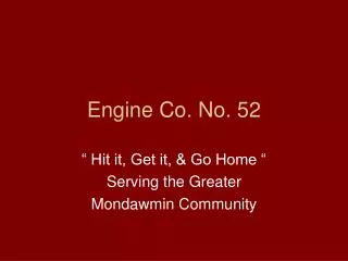 Engine Co. No. 52