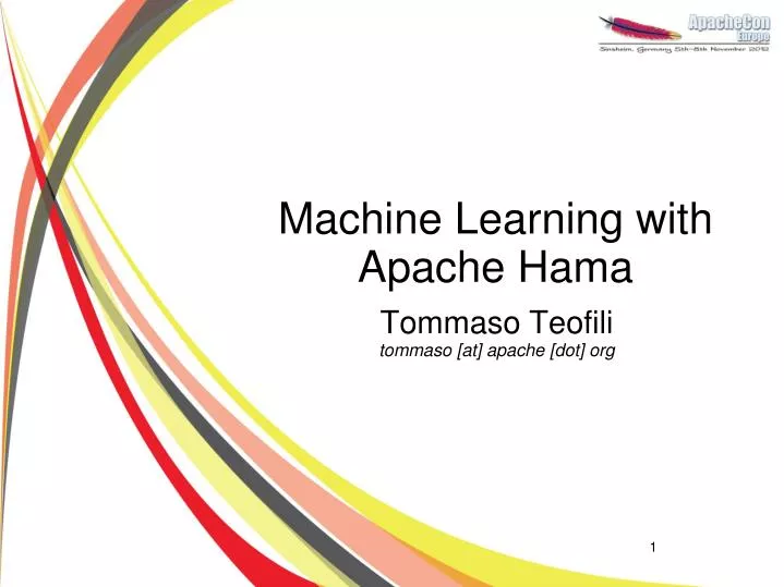 machine learning with apache hama