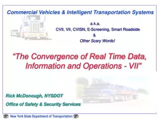 Commercial Vehicles &amp; Intelligent Transportation Systems