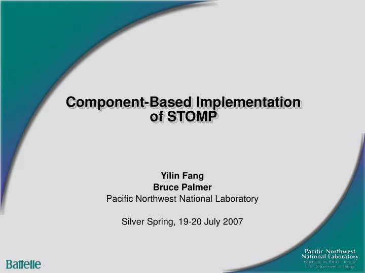 component based implementation of stomp