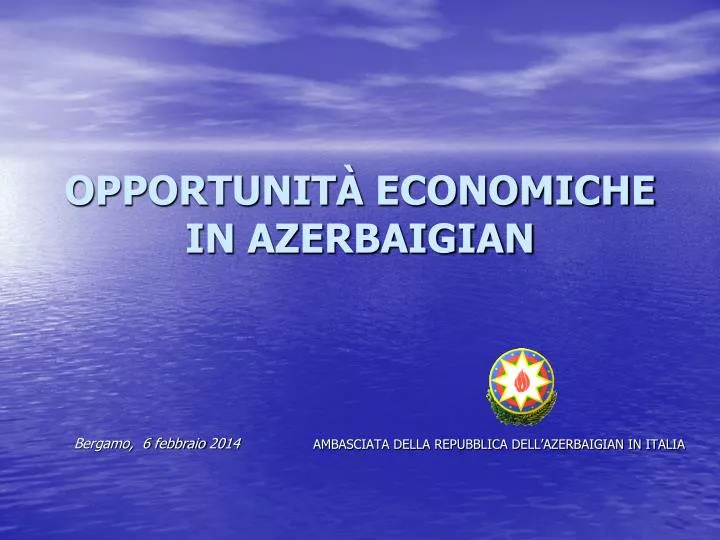 opportunit economiche in azerbaigian