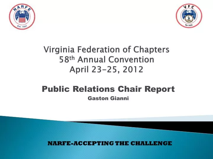 virginia federation of chapters 58 th annual convention april 23 25 2012