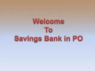 Welcome To Savings Bank in PO