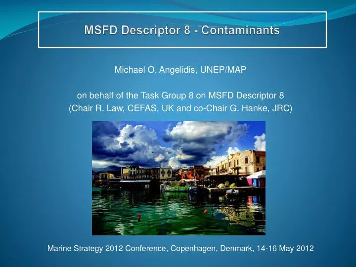 msfd descriptor 8 contaminants