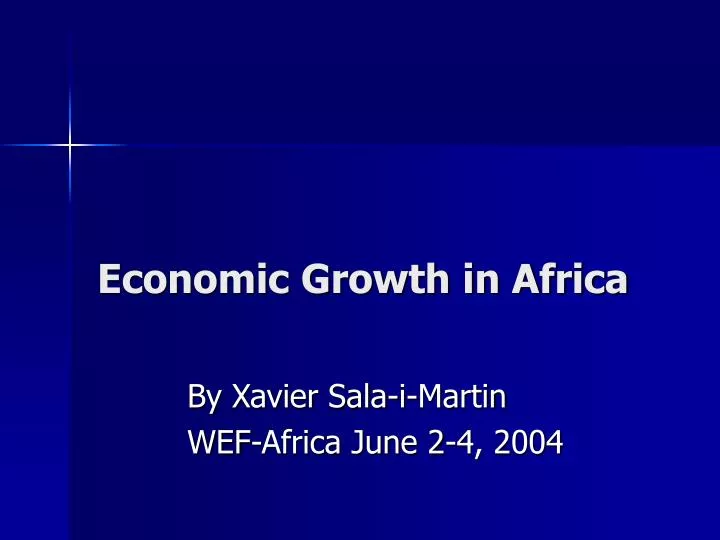 economic growth in africa